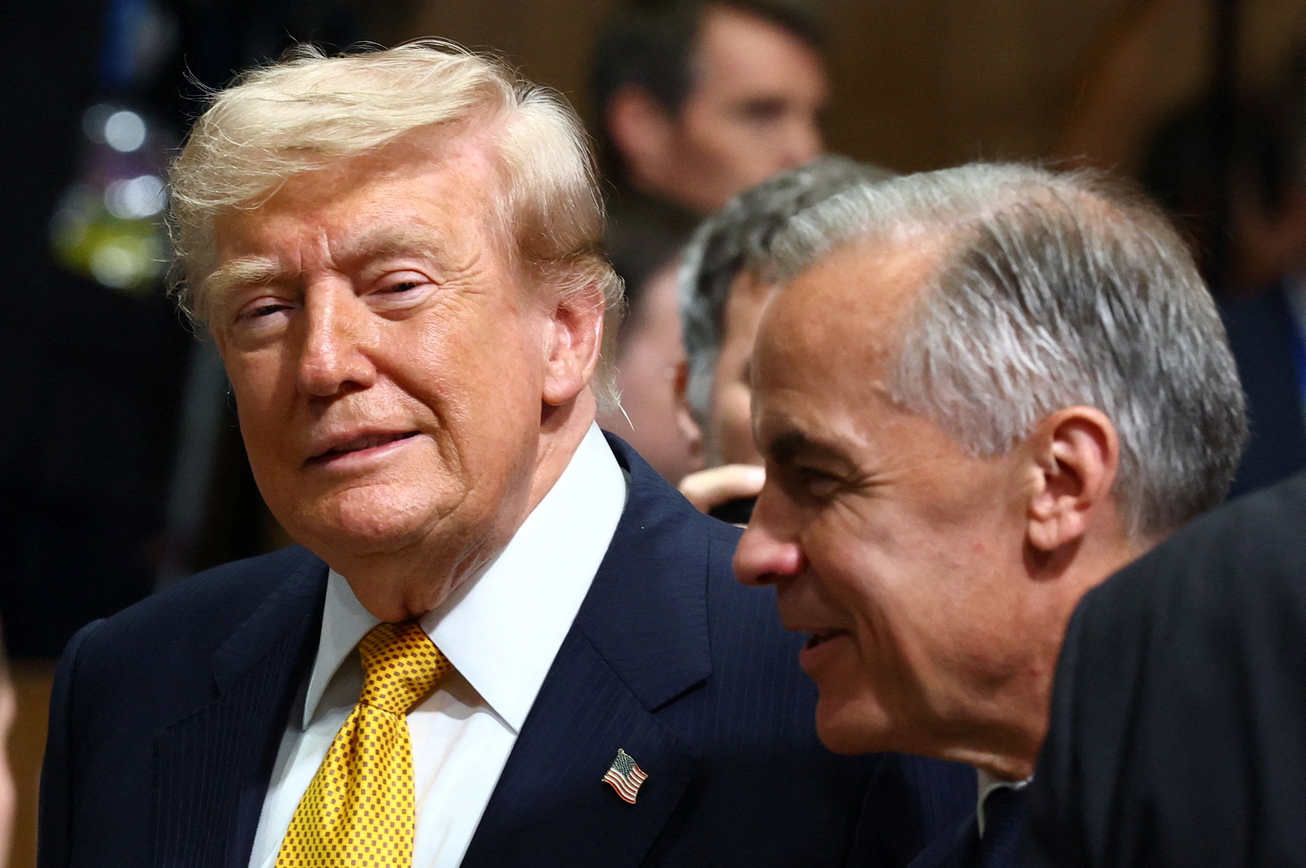 Donald Trump and Mark Carney