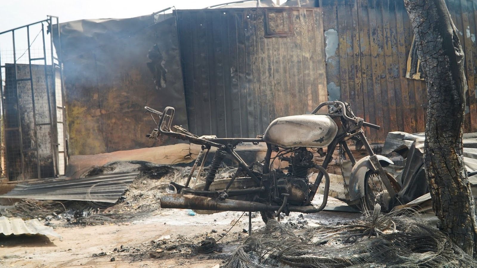 The aftermath of the attack in Nigeria.