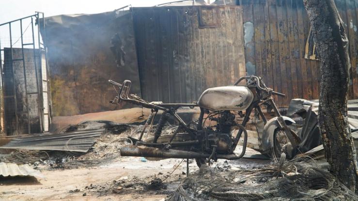 The aftermath of the attack in Nigeria.