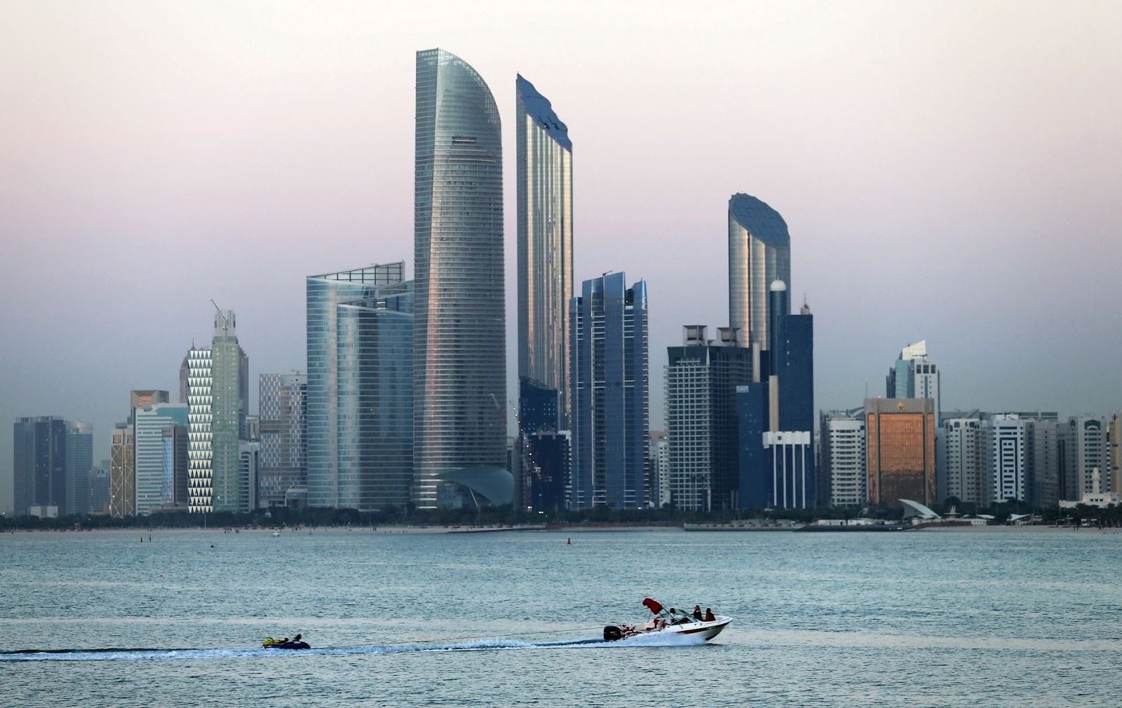 The Abu Dhabi skyline. 