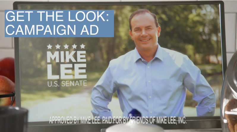 Senator Mike Lee, R-Utah appears in a campaign ad. October 15, 2022.