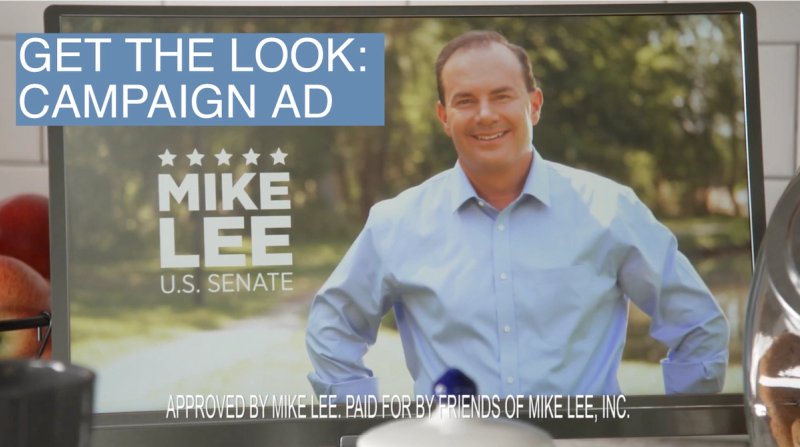 Senator Mike Lee, R-Utah appears in a campaign ad. October 15, 2022. 