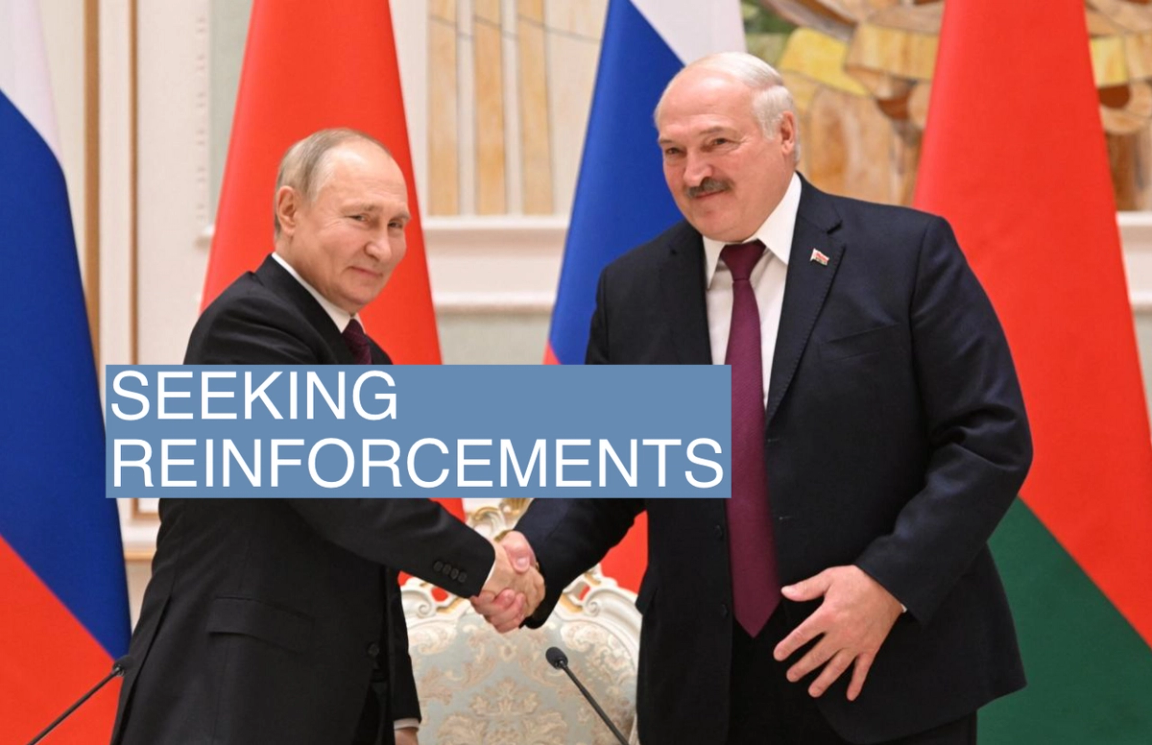 Russian President Vladimir Putin and Belarusian President Alexander Lukashenko. 