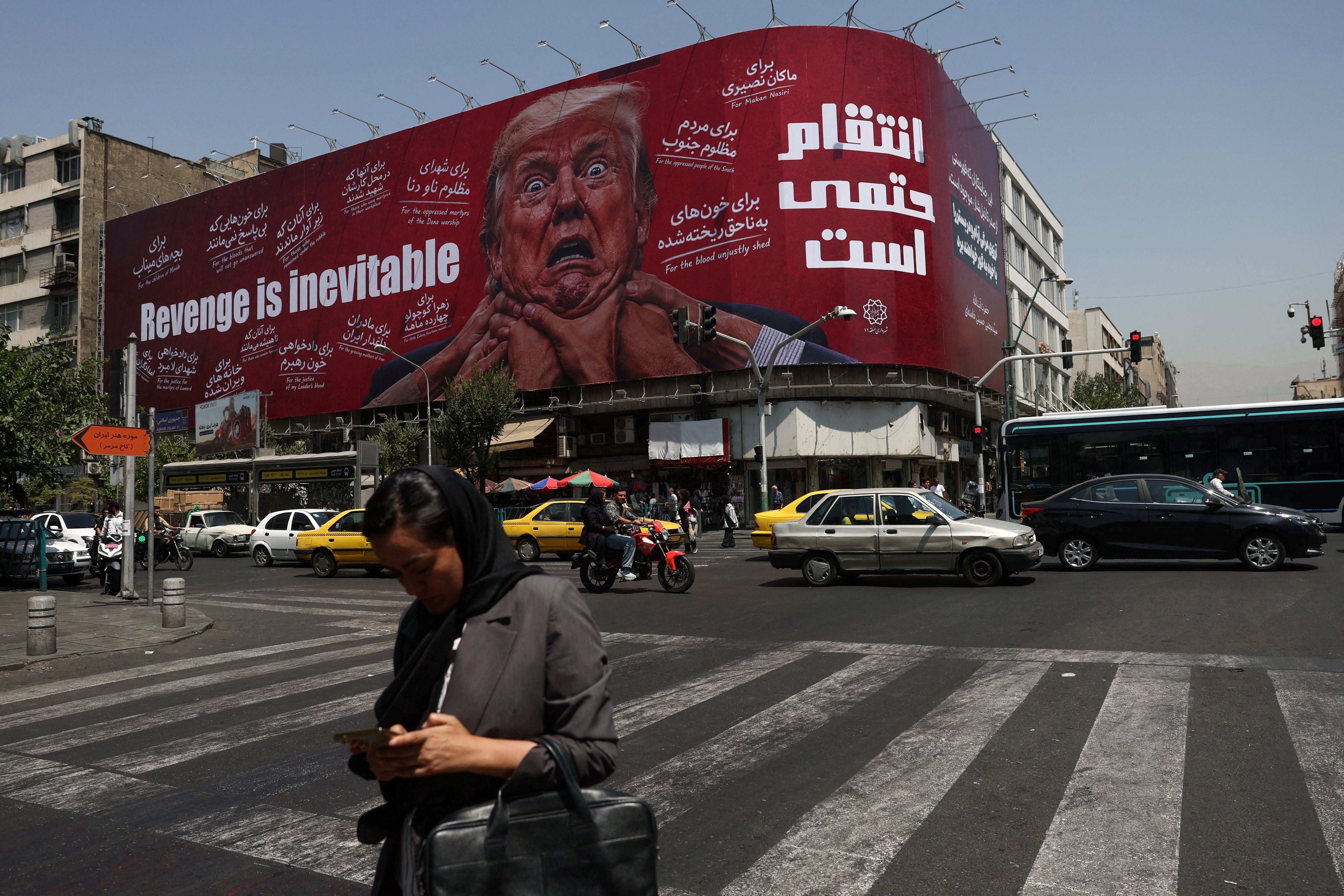 Anti-US propaganda in Tehran. 