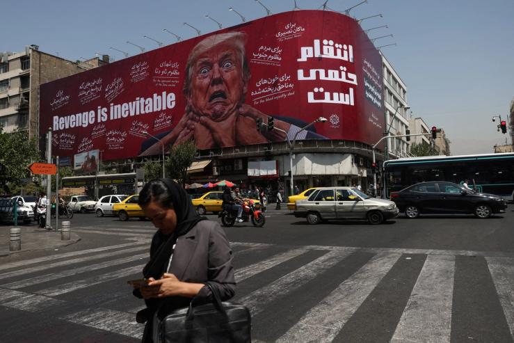 Anti-US propaganda in Tehran.