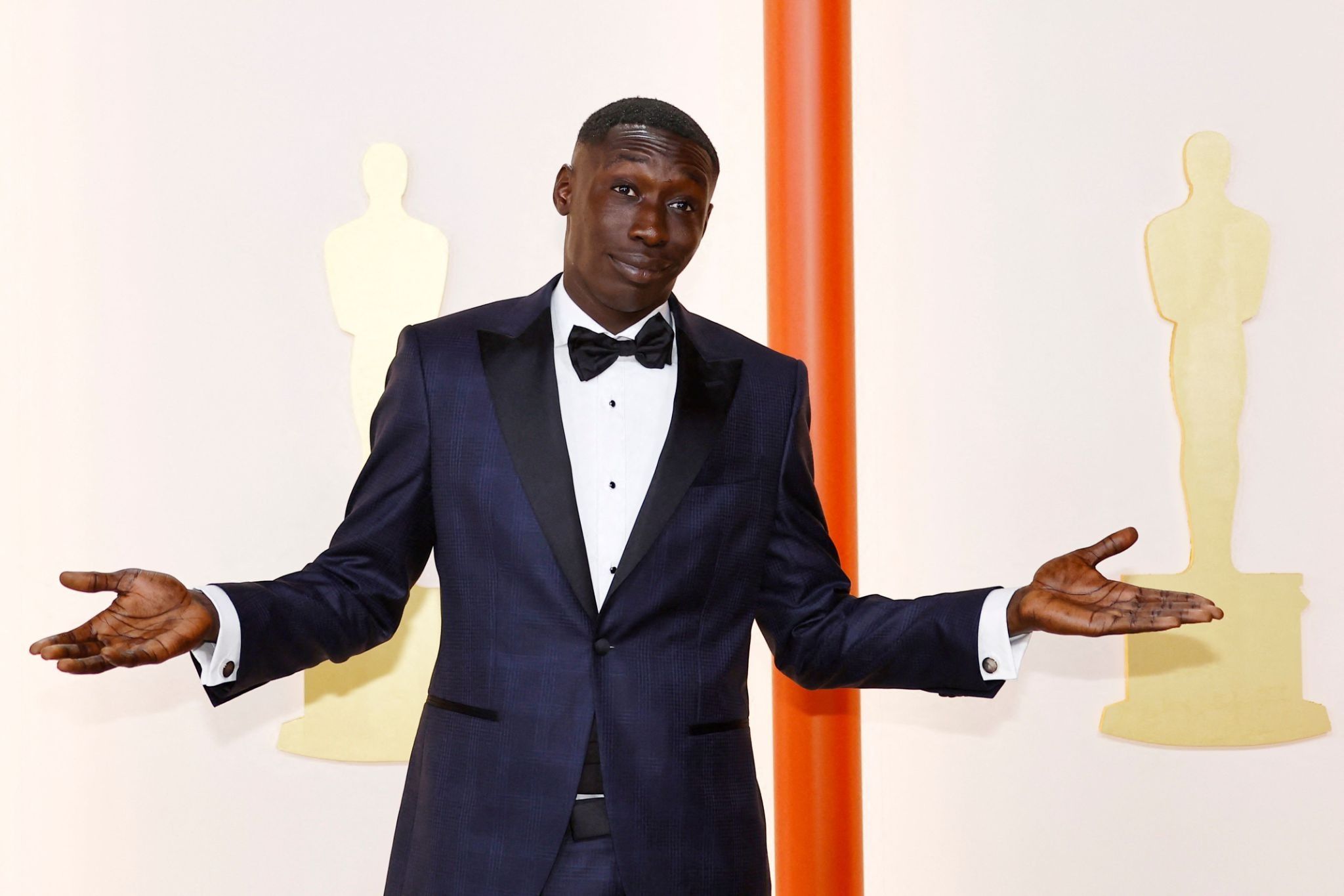 TikTok personality Khaby Lame at the 95th Academy Awards.