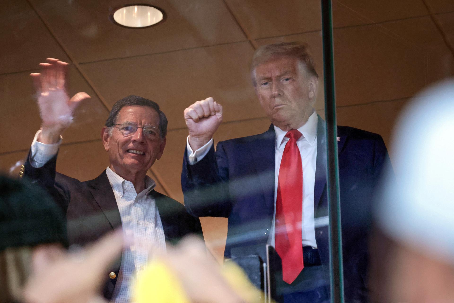 Sen. John Barrasso, R-Wyo., and President-elect Donald Trump