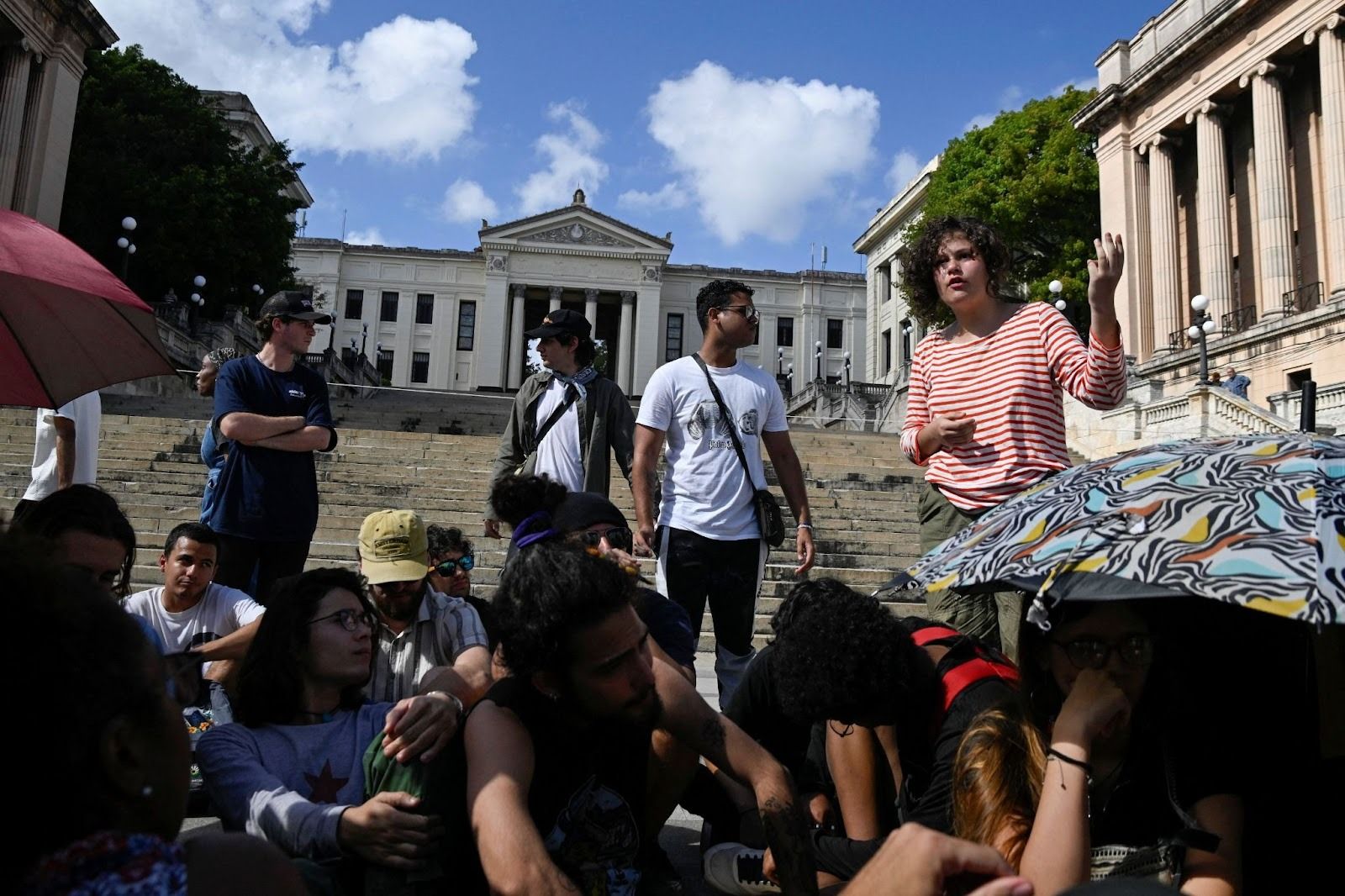 Cuban students at the University of Havana. 