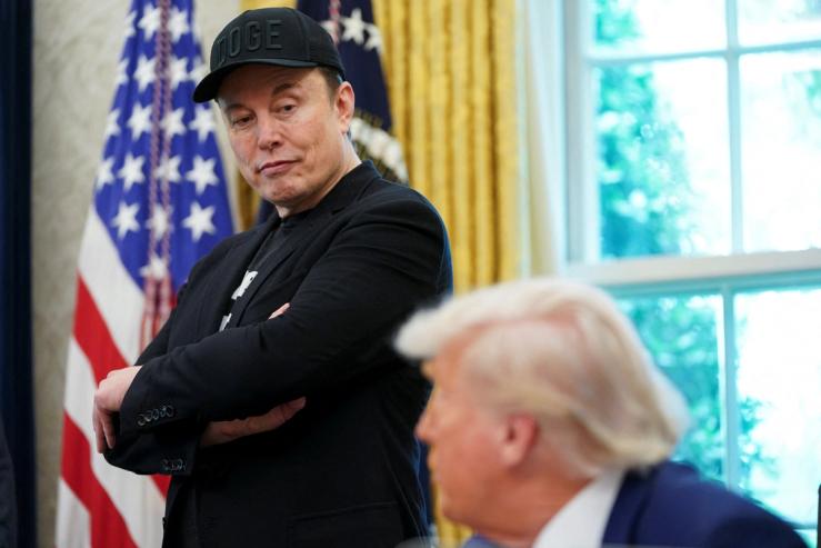 Elon Musk and President Donald Trump