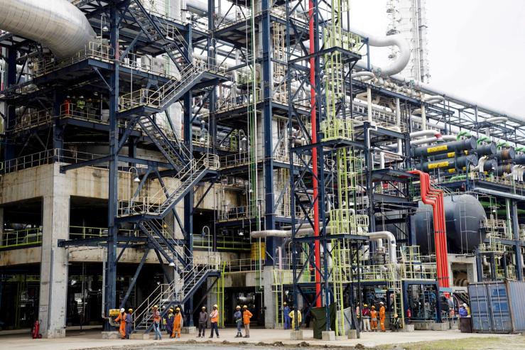The Dangote Petroleum Refinery in Lagos, Nigeria.