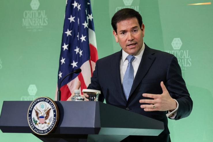 US Secretary of State Marco Rubio at the summit.