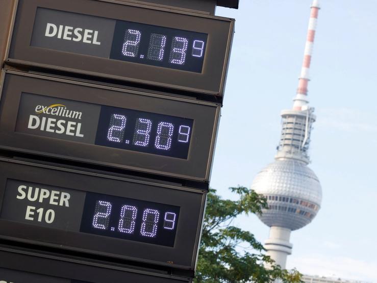 Gas prices in Germany