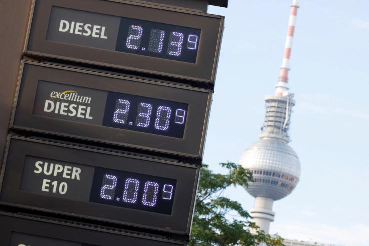 Gas prices in Germany