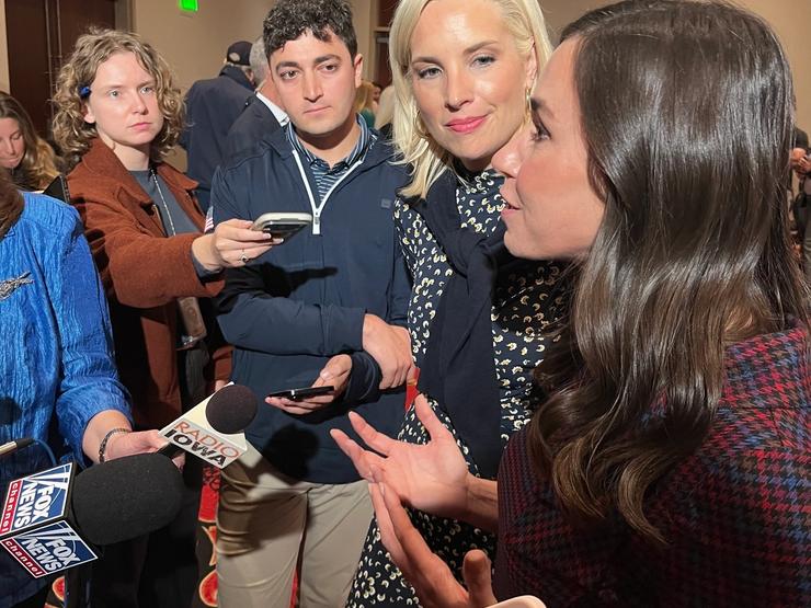 Sen. Katie Britt, R-Ala., and Rep. Ashley Hinson, R-Iowa.