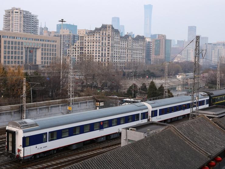 A train in Beijing