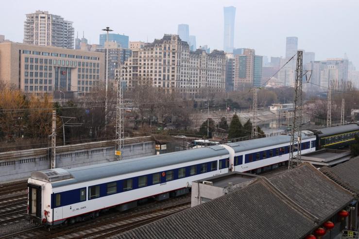 A train in Beijing
