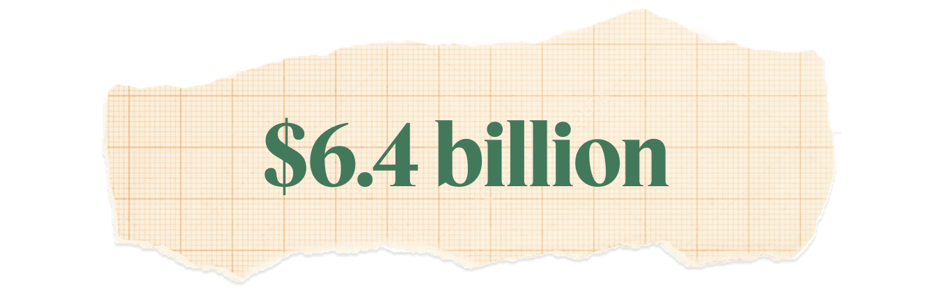 $6.4 billion.