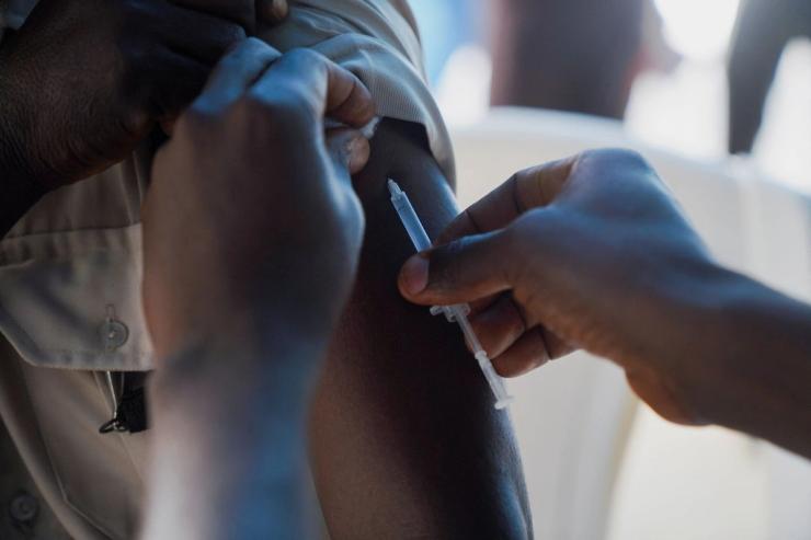 A vaccine clinic in Abuja.