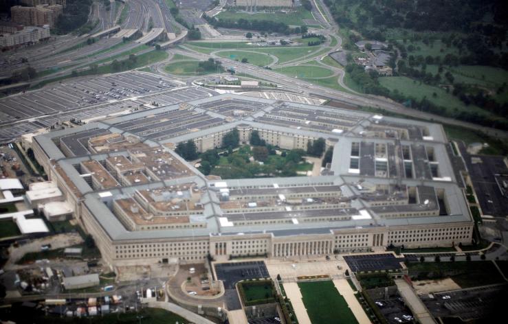 Aerial view of the Pentagon