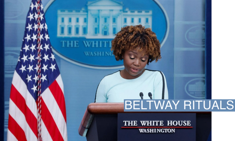 White House Press Secretary Karine Jean-Pierre holds the daily press briefing at the White House in Washington, U.S. January 13, 2023.