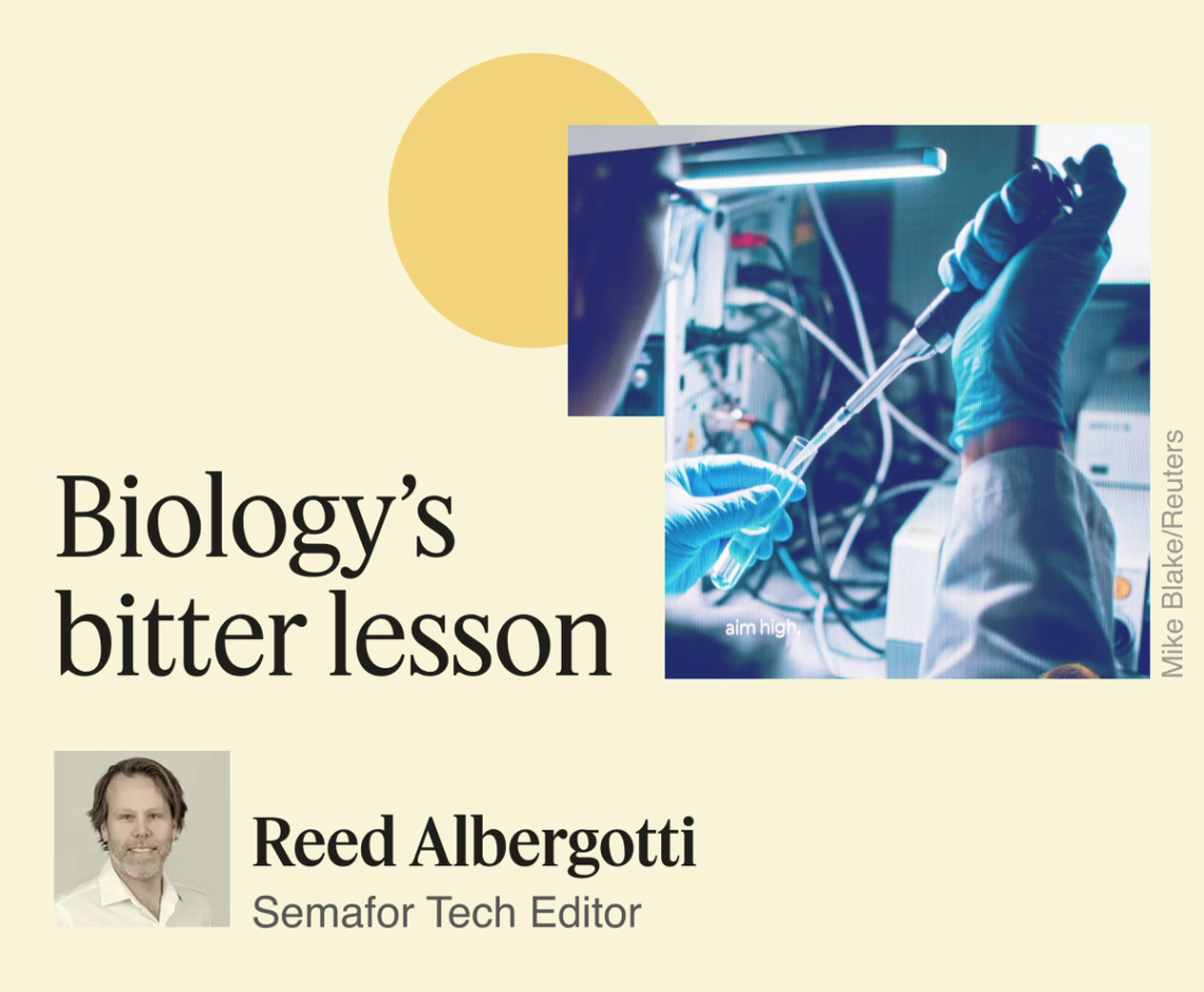 Biology’s bitter lesson.