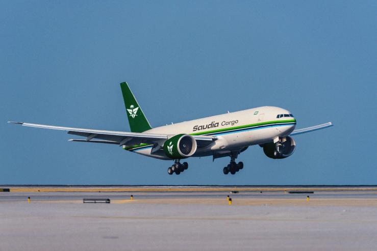 A Saudi Cargo plane.