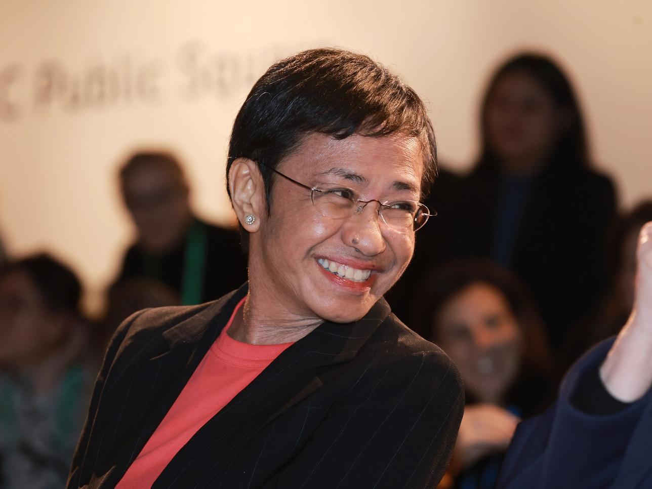 Nobel peace prize laureate and founder of Rappler Maria Ressa attends the night cap session "Rebels With a Cause: Voices of Civil Resistance" at the 2024 Munich Security Conference 