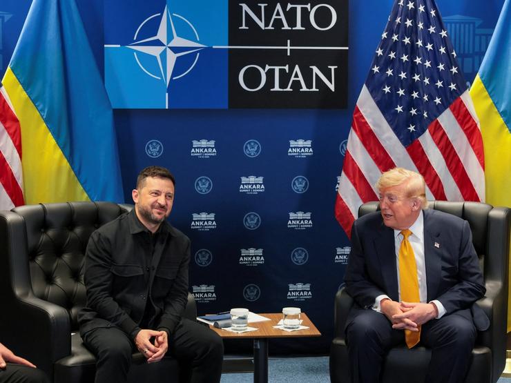 Donald Trump and Volodymyr Zelenskyy