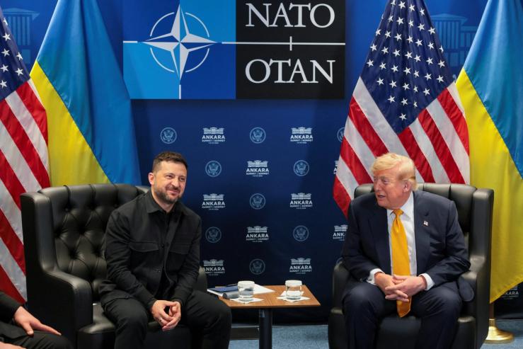 Donald Trump and Volodymyr Zelenskyy