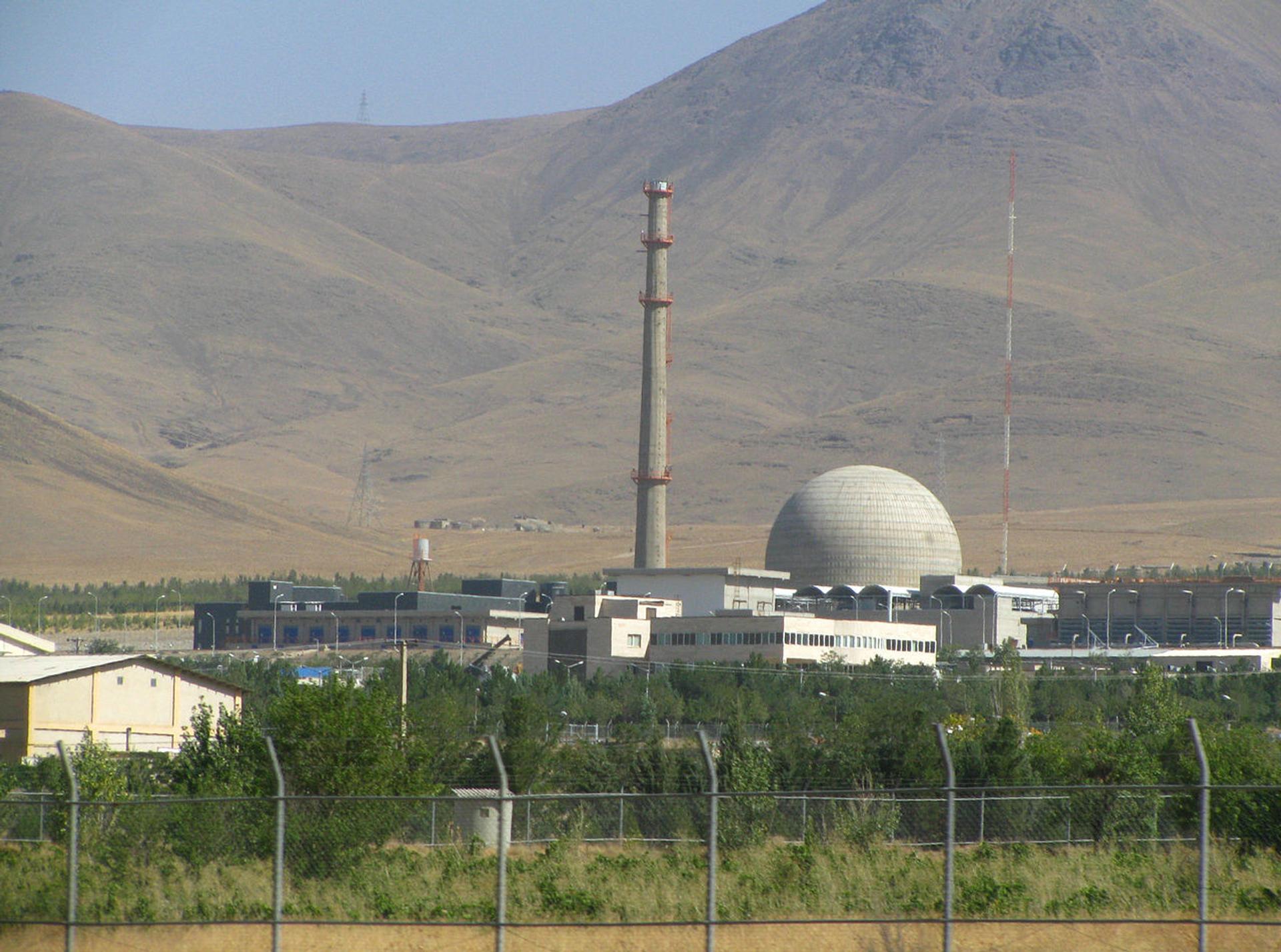 The Arak nuclear complex in Iran. 