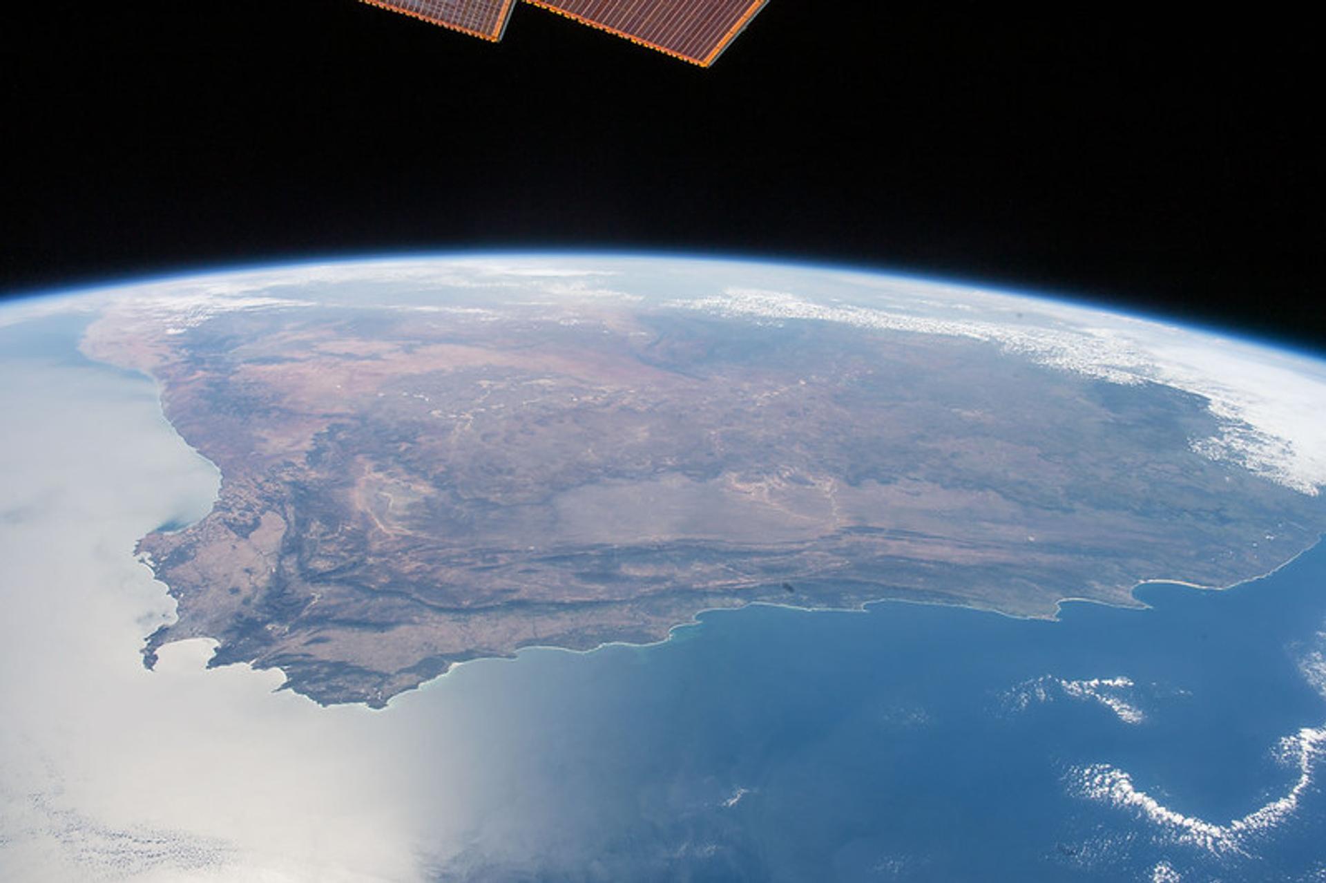 Africa photographed from the International Space Station.