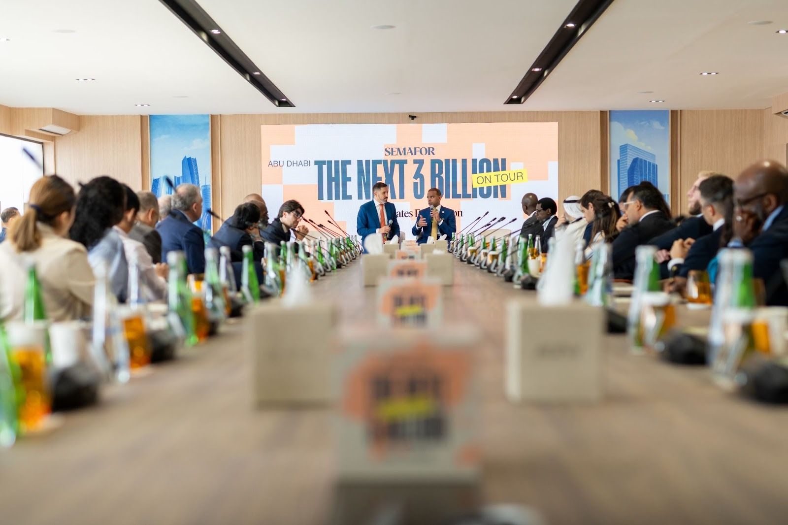  Lulu Financial Holdings’ Managing Director Adeeb Ahamed and Semafor’s Mohammed Sergie.