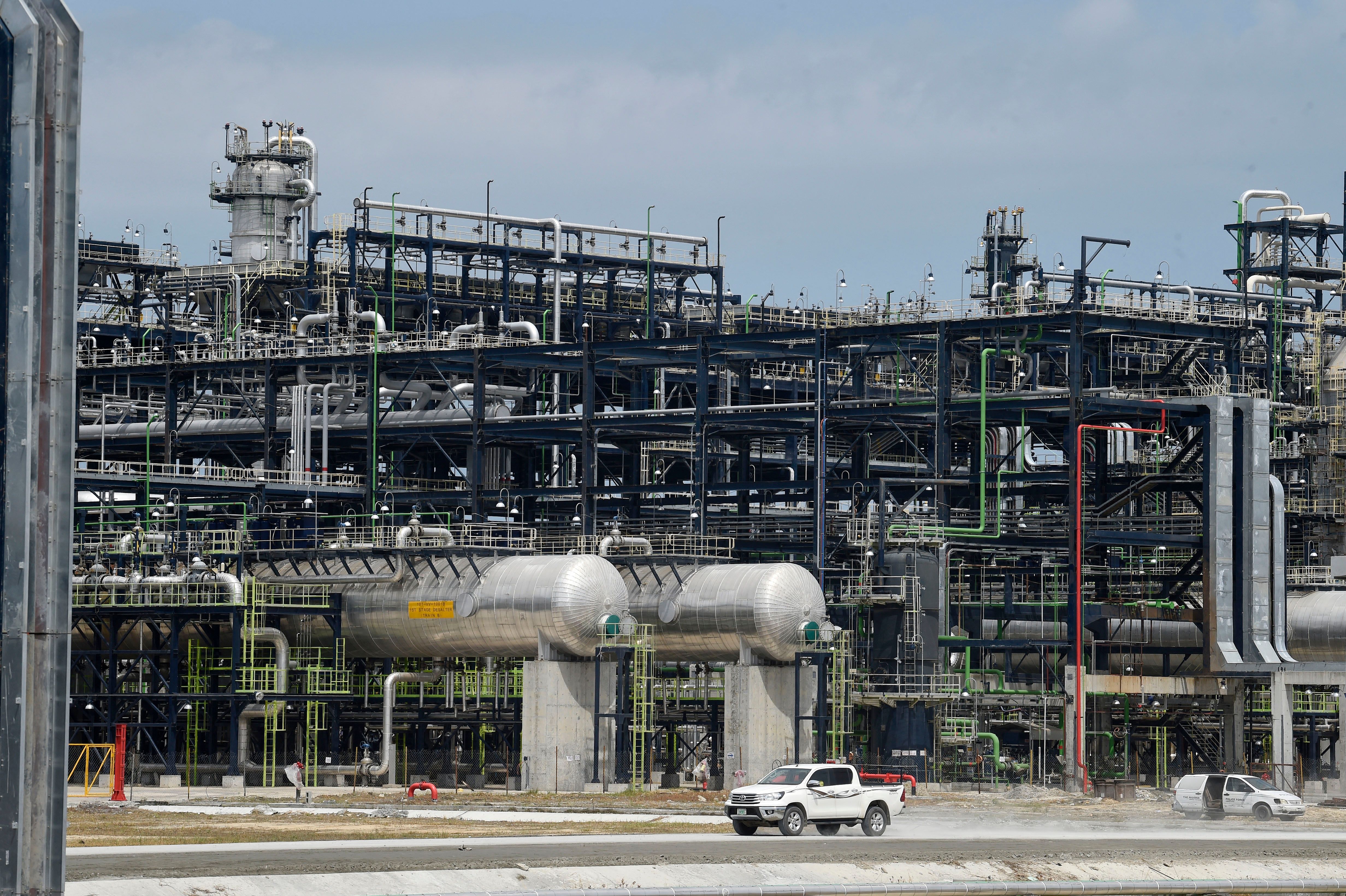 An oil refinery in Nigeria.