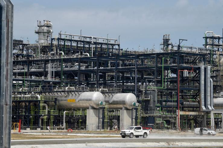 An oil refinery in Nigeria.