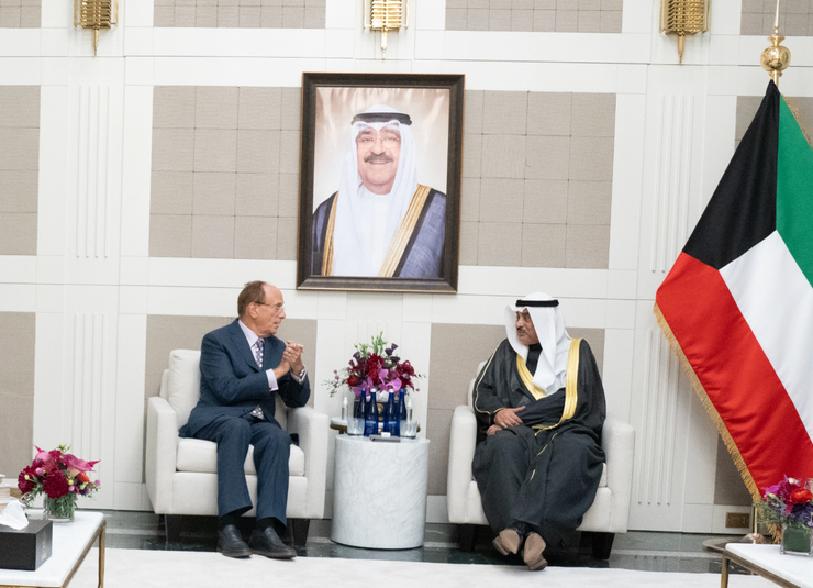 Kuwait’s Amir Representative meets American CEOs.