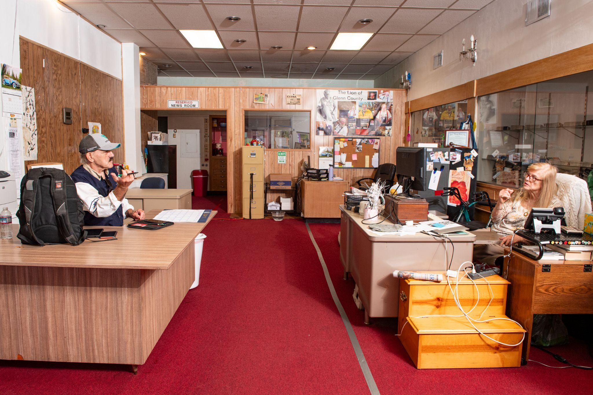 Offices of the Sacramento Valley Mirror (2023) from “Local Newsrooms.” Ann Hermes