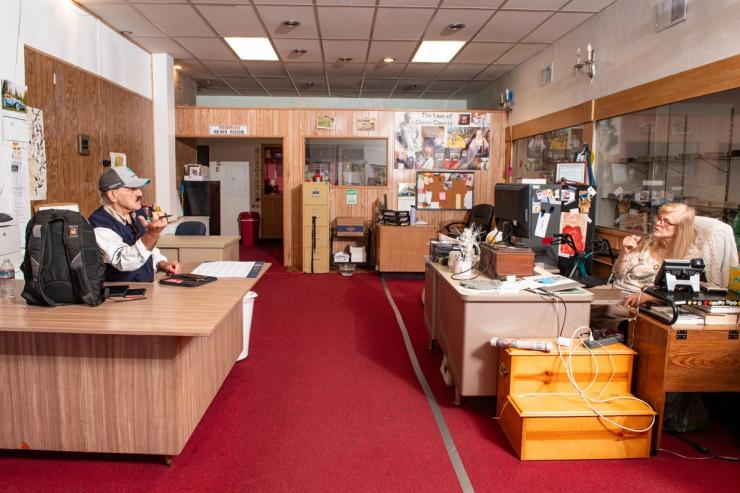 Offices of the Sacramento Valley Mirror (2023) from “Local Newsrooms.” Ann Hermes