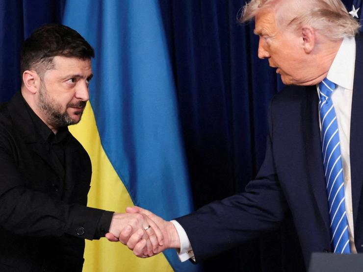 Ukrainian President Volodymyr Zelenskyy and US President Donald Trump