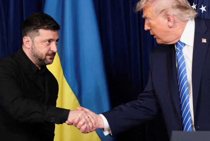 Ukrainian President Volodymyr Zelenskyy and US President Donald Trump