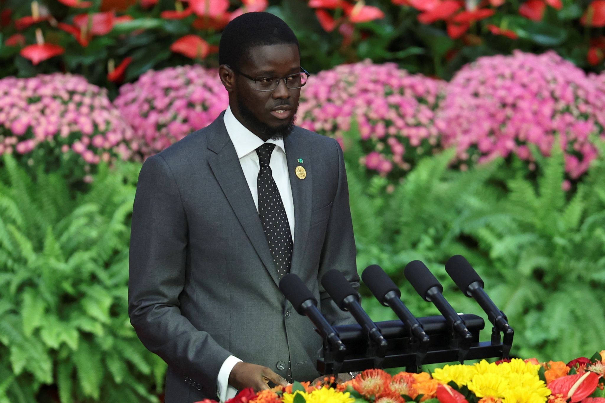 Senegalese President Bassirou Diomaye Faye. 
