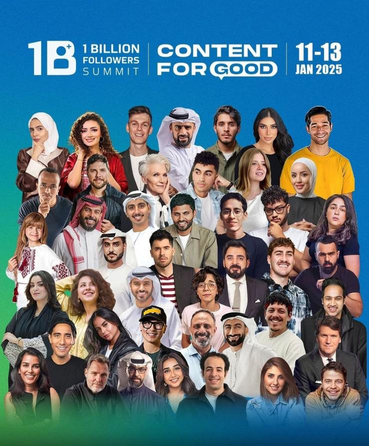Poster for influencer summit in Dubai