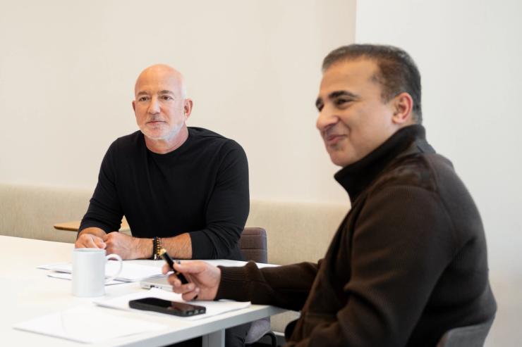 Jeff Bezos and Vik Bajaj.