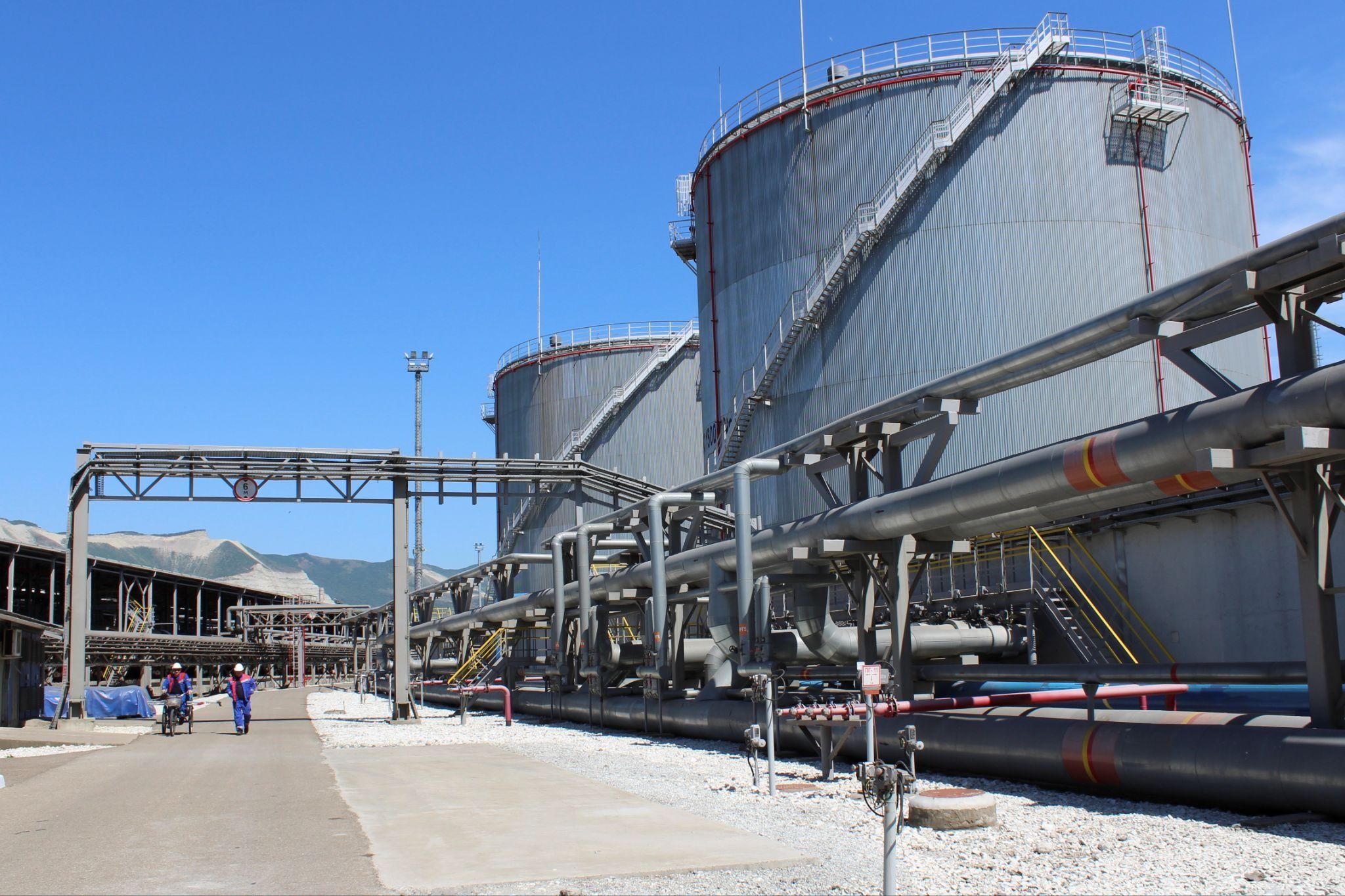 The Novorossiysk Fuel Oil Terminal, Russia. 