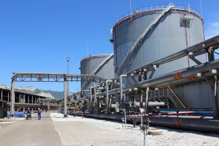 The Novorossiysk Fuel Oil Terminal, Russia.