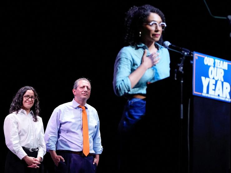 Claire Valdez, Brad Lander, and Darializa Avila Chevalier