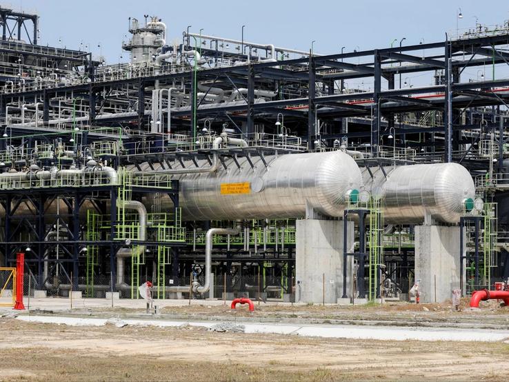 The Dangote Petroleum refinery in Lagos.
