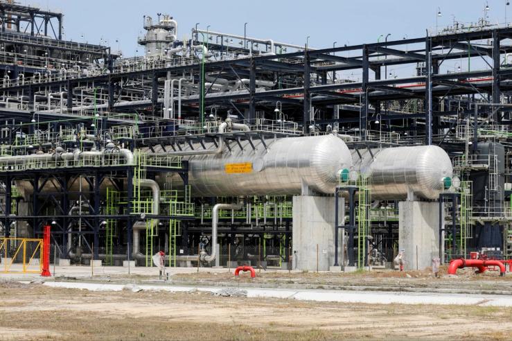The Dangote Petroleum refinery in Lagos.