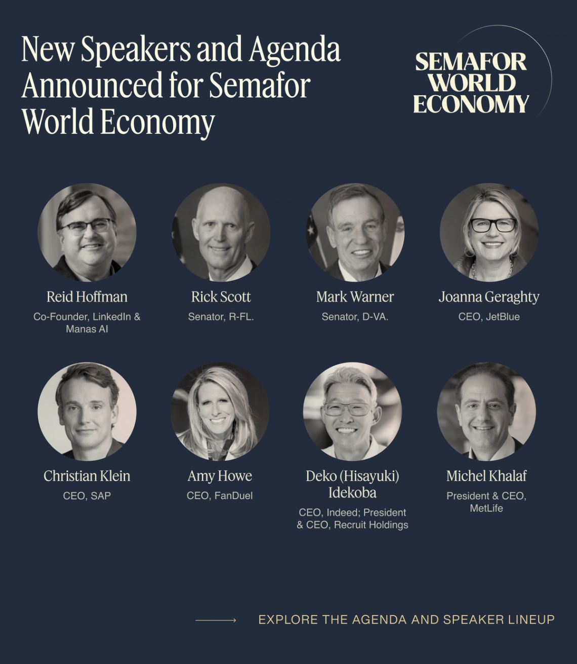 Semafor World Economy speakers