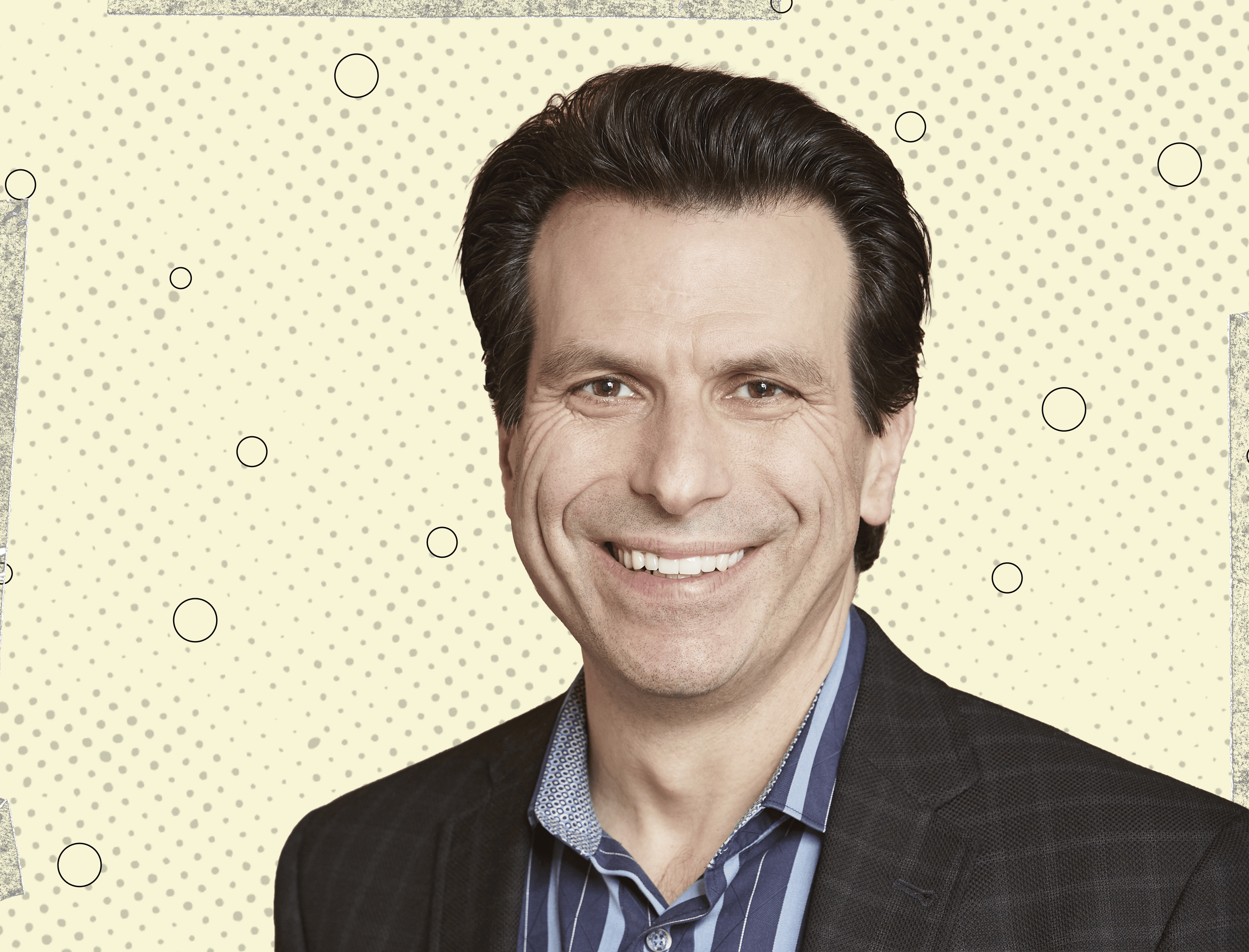 A graphic showing the headshot of Autodesk’s CEO Andrew Anagnost.