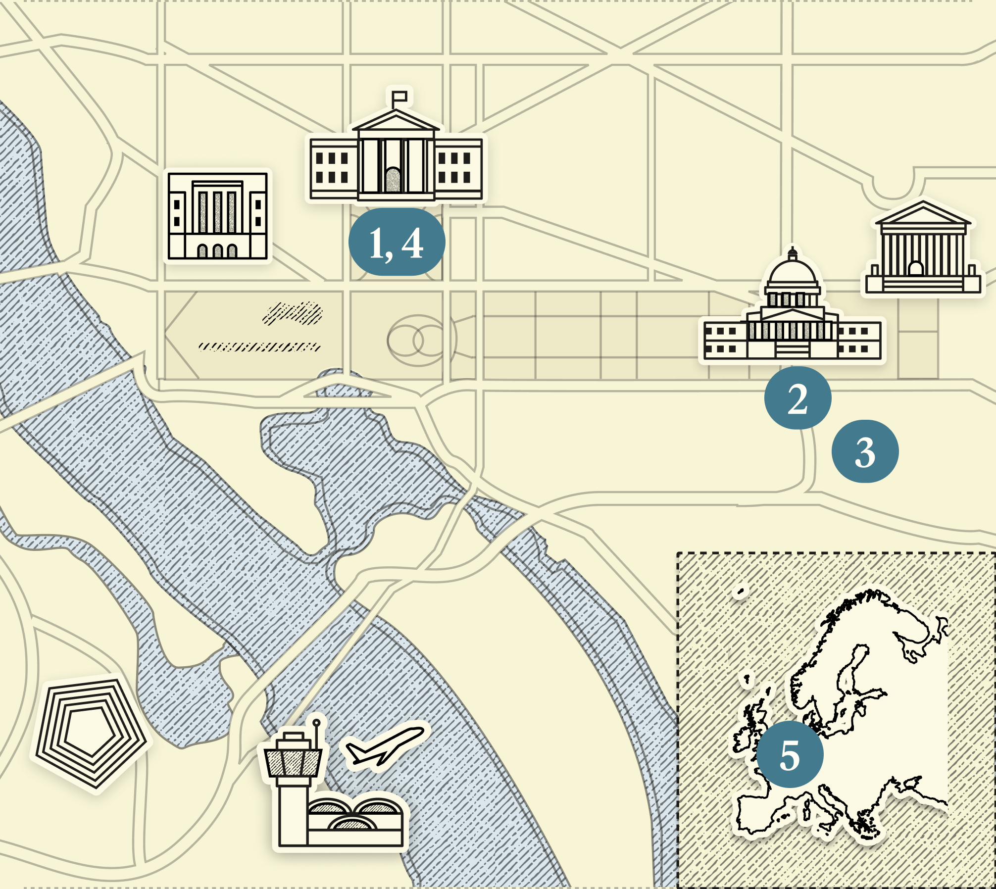 A map of Washington, DC